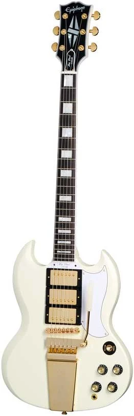 EPIPHONE 1963 Les Paul SG Custom with Maestro Vibrola Classic White