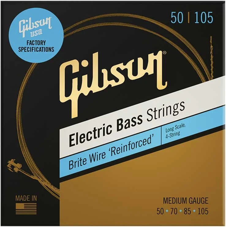 GIBSON GEAR Brite Wire Electric Bass Strings Long Scale Medium