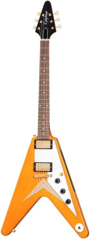 EPIPHONE 1958 Korina Flying V Aged Natural