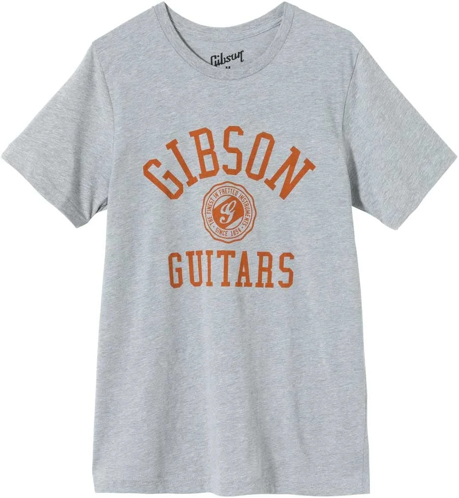GIBSON GEAR Collegiate Tee Heather Gray Small