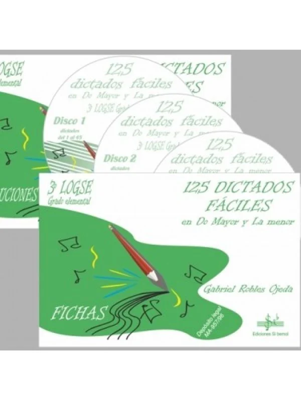 125 dictados faciles 3º logse g. elemental en do m y la m
