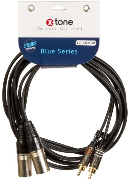 X-tone X1018-3M 2x XLR (M) / 2x RCA (M) Mono