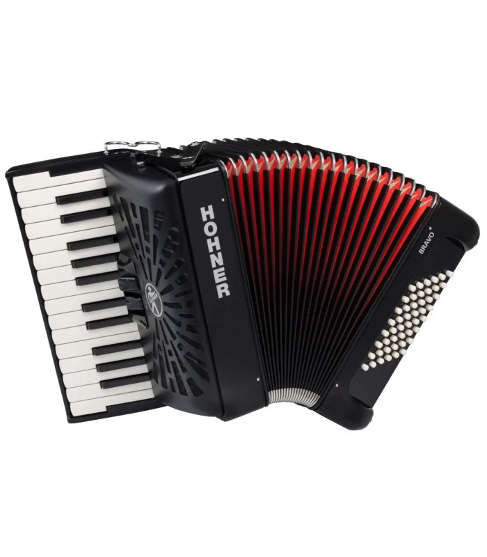 Acordeón Hohner Bravo II 48 A16521 Negro