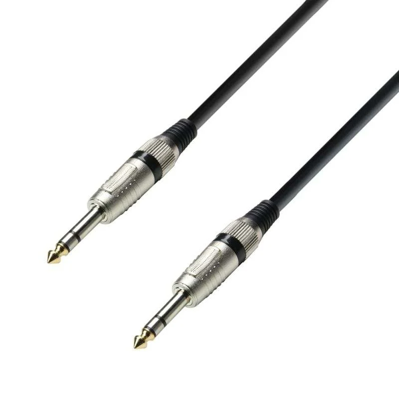 Adam Hall K3BVV0090Cable de audio Jack estéreo a Jack estéreo de 0.9 m
