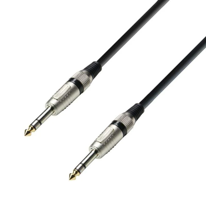 Adam Hall K3BVV0150Cable de audio Jack estéreo a Jack estéreo de 1.5 m