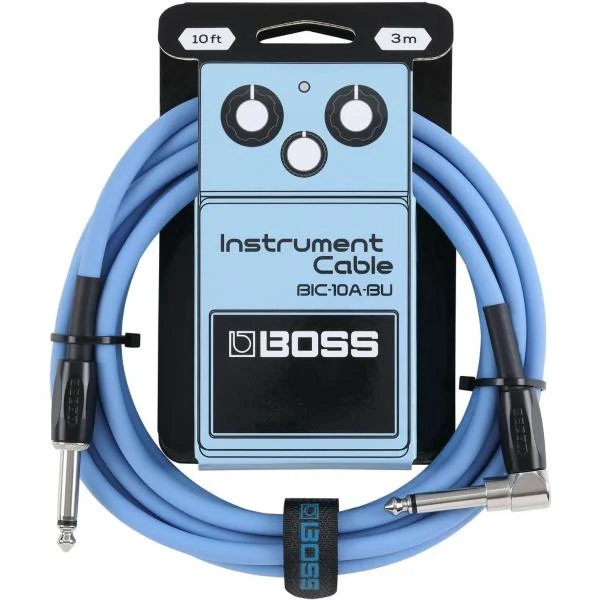 Boss BIC10ABU Acodado 3 Metros Azul Cable Instrumento
