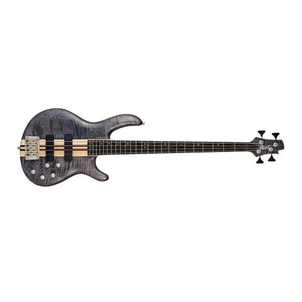 Cort A4 plus FMMH OPLB Bajo Eléctrico Open Pore Blue Black