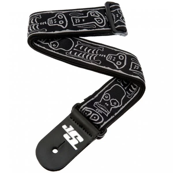 D'addario 50JS01 Joe Satriani Woven Skull'N'Bones
