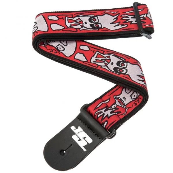 D'addario 50JS02 Nylon Strap Joe Satriani Woven Up In Flames