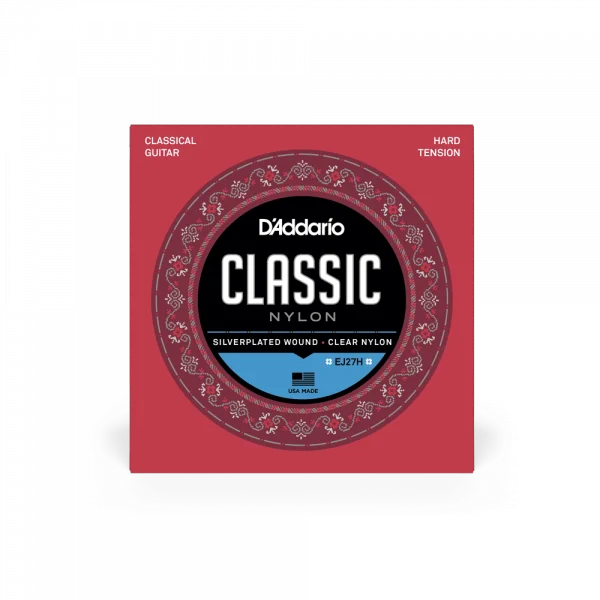 D'addario EJ27H Student Nylon, Hard Tension - juego de cuerdas