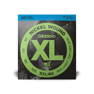 D'addario EXL165 Nickel Wound Electric Bass 45-105 - juego de 4 cuerdas