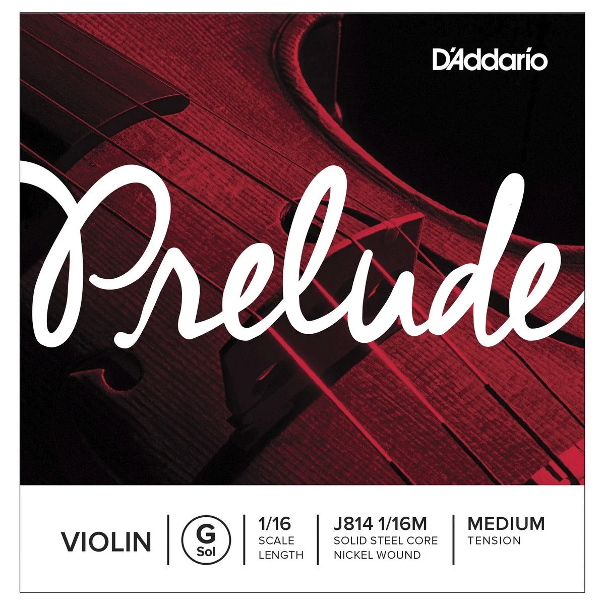 DADDARIO CUERDA VIOLIN PRELUDE G J814 1/16 MED