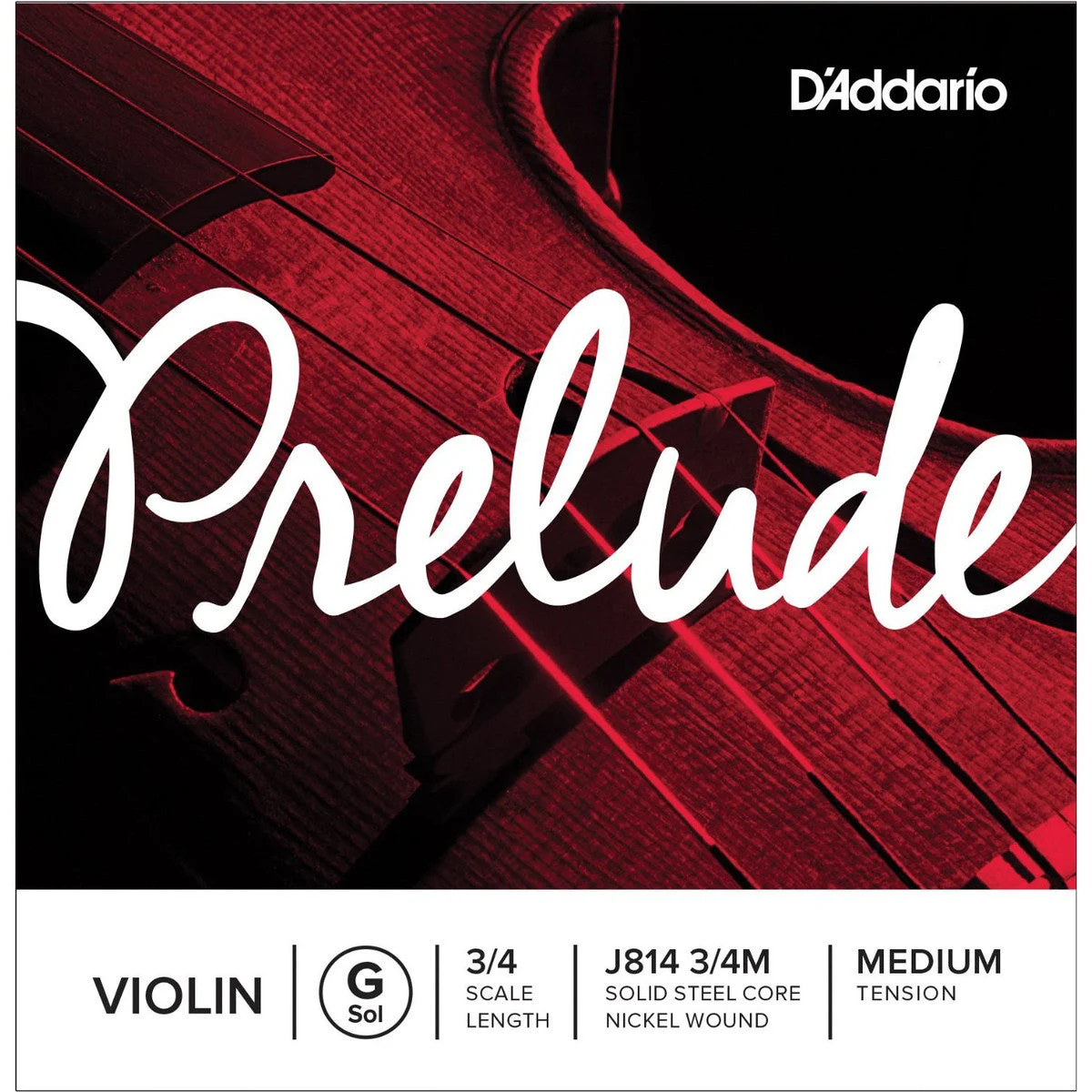 DADDARIO CUERDA VIOLIN PRELUDE G J814 3/4 MED