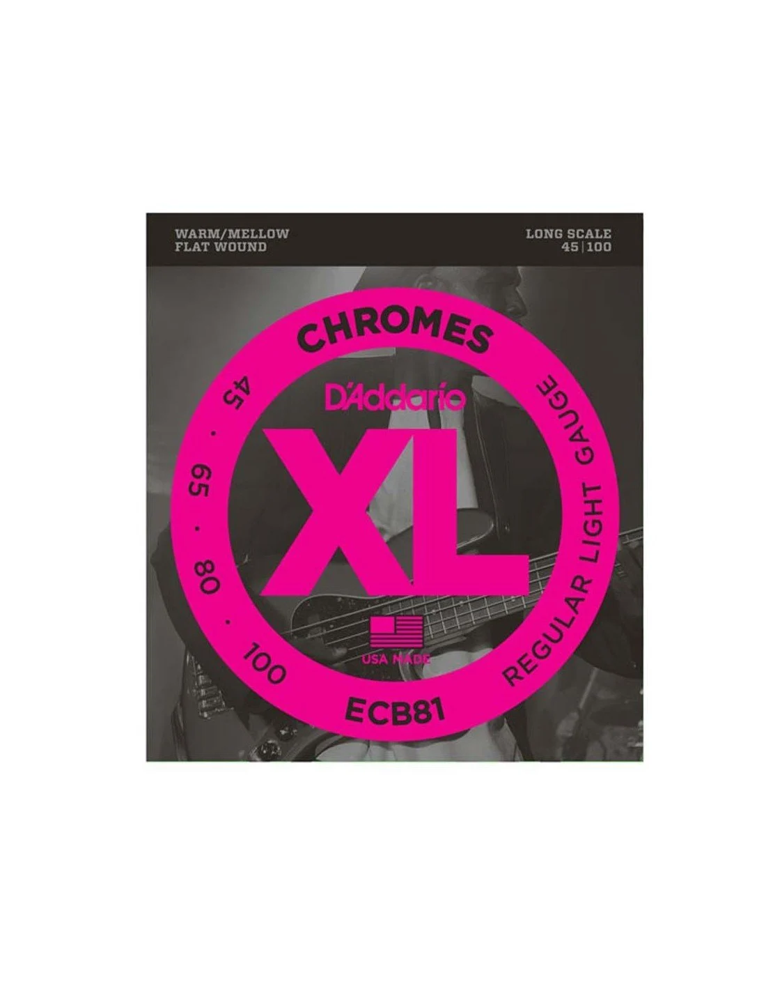Daddario ECB81 Regular Light Flatwound