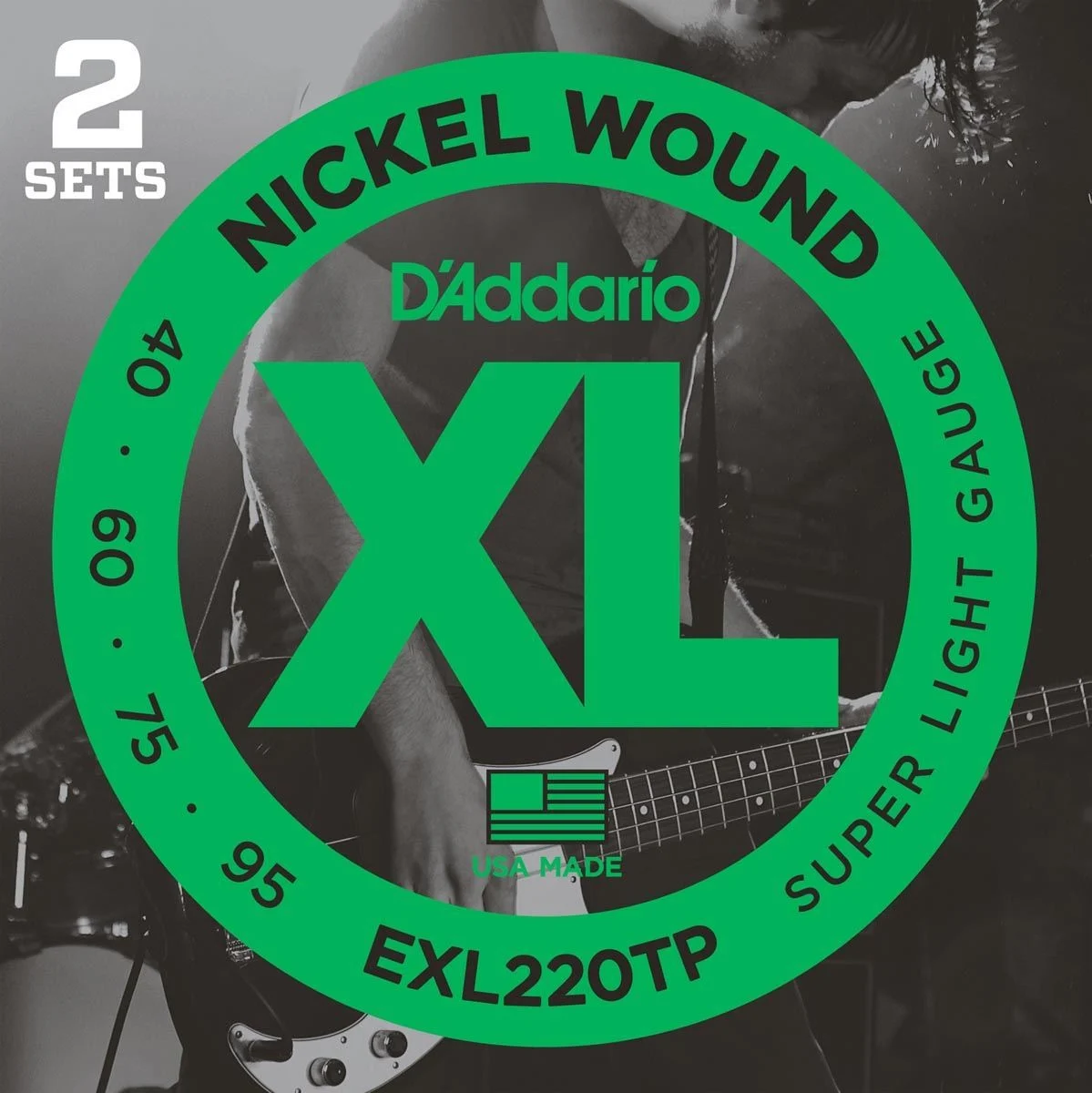 DADDARIO EXL220TP SET 2 JUEGOS DE CUERDAS BAJO 040-095