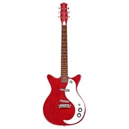 Danelectro 59M NOS+ Red Metalflake&nbspGuitarra eléctrica doble cutaway