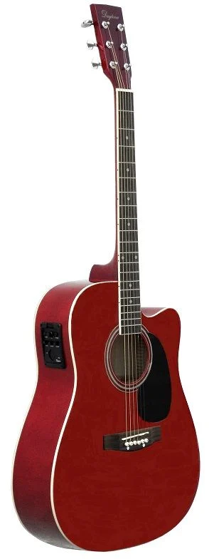 Daytona A-411CE Guitarra electroacustica roja