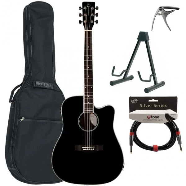 Eastone DR100CE-BLK + Pack - black