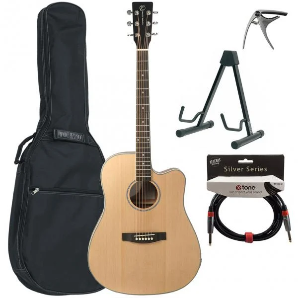 Eastone DR100CE-NAT + Pack - natural satin