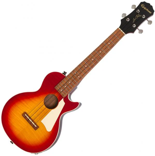 Epiphone Les Paul Tenor Acoustic/Electric Ukulele - aged cherry sunburst