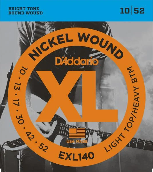 D'addario EXL140 Light Top Heavy 10-52 - juego de cuerdas
