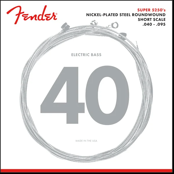 FENDER 0735250402 5250XL NPS ESCALA CORTA JUEGO CUERDAS BAJO 040-095