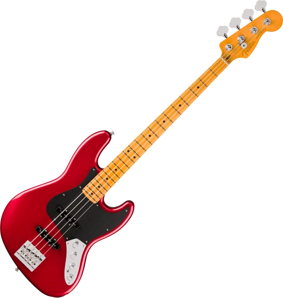 Fender American Ultra II Jazz Bass (USA, MN) - sinister red