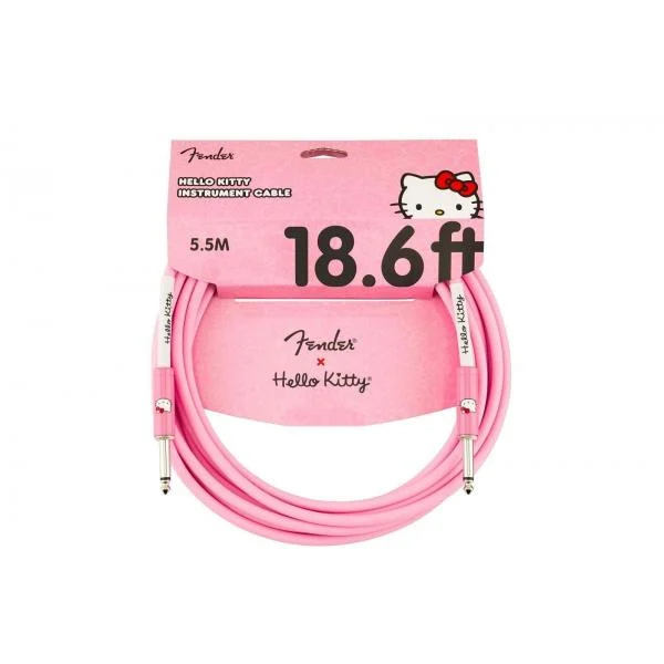 Fender Original 18.6' Cable Hello Kitty Pink Cable Guitarra