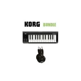 Korg Bundle - Teclado microKEY2-25 Air + Auriculares QHP30 Studio Pack teclado controlador con auriculares
