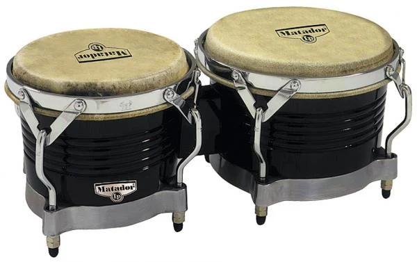 Latin percussion Bongos Matador M201BKWC - Noir Chromé
