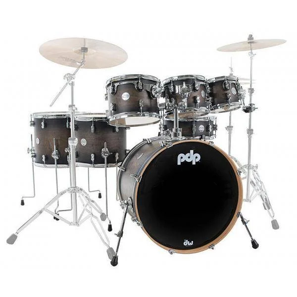 PDP by DW Concept Maple Satin Charcoal Burst