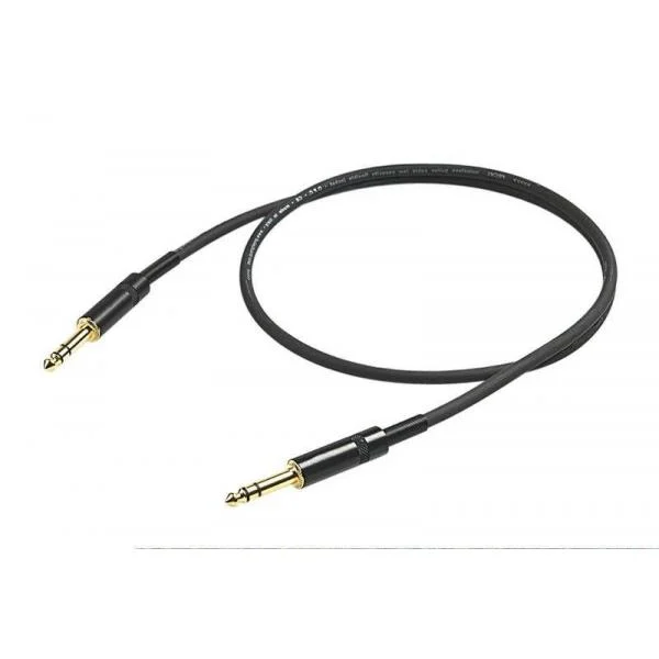 Proel CHL140LU3 Cable Instrumento Dorado Jack ST 3m