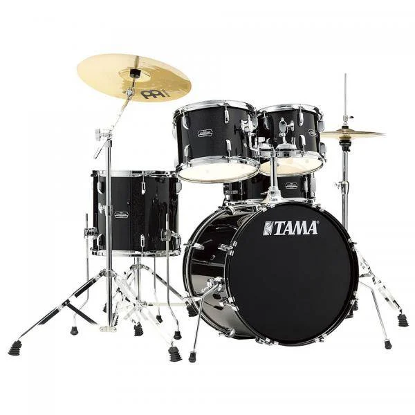 Tama StageStar ST50H5-BNS Batería Acústica + Set Meinl Black Night Sparkle