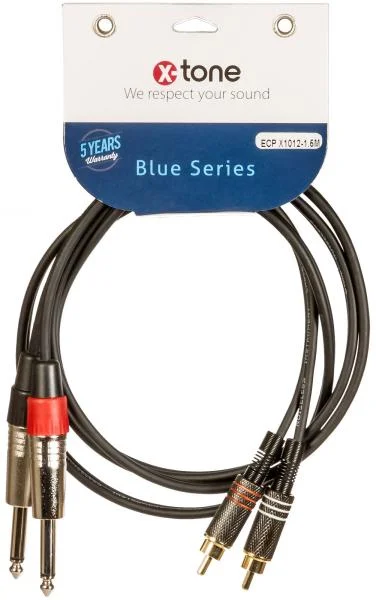 X-tone X1012-3M - 2 Jack(M) 6.35 Mono / 2 RCA(M)