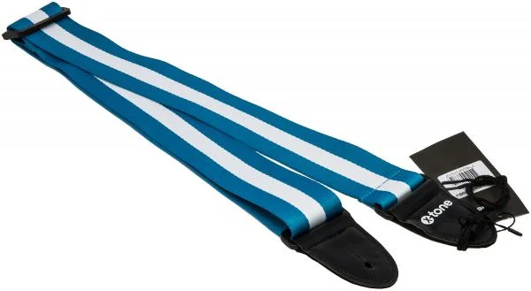 X-tone XG 3113 Nylon Guitar Strap Stripe - Blue & White