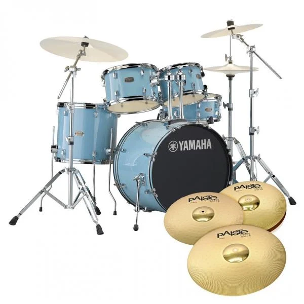 Yamaha Rydeen Studio Gloss Pale Blue + Set Platos Paiste