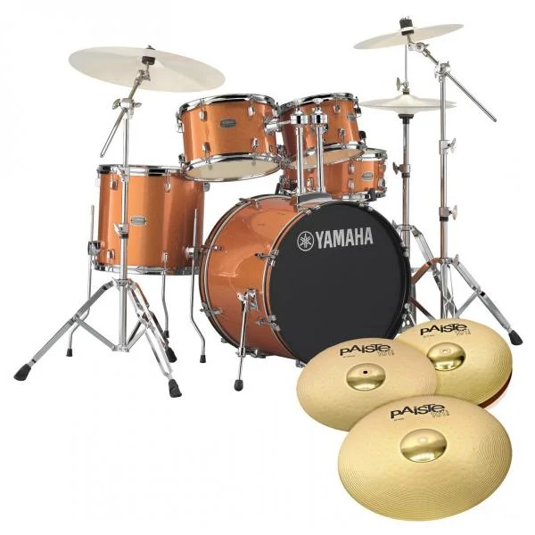 Yamaha Rydeen Studio Orange Glitter + Set Platos Paiste